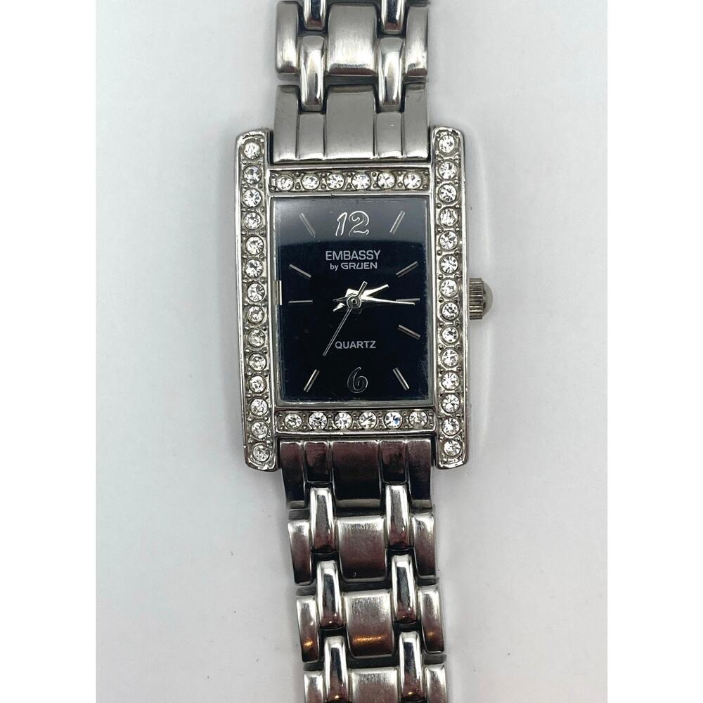 VTG Embassy By Gruen Women's Watch 20mm - Fresh Battery - Wrist 6" * Read * - Picture 3 of 11